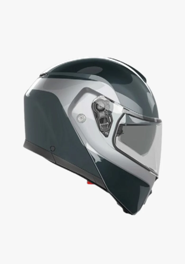 AGV STREETMODULAR LEVICO GREY/SILVER HELMET - Image 4