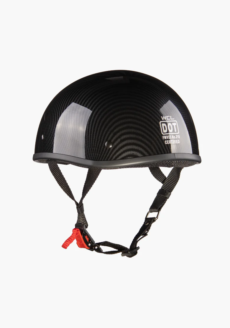 Carbon Fiber Beanie Motorcycle Half Helmet – Strong, Light & Comfortable - Image 3