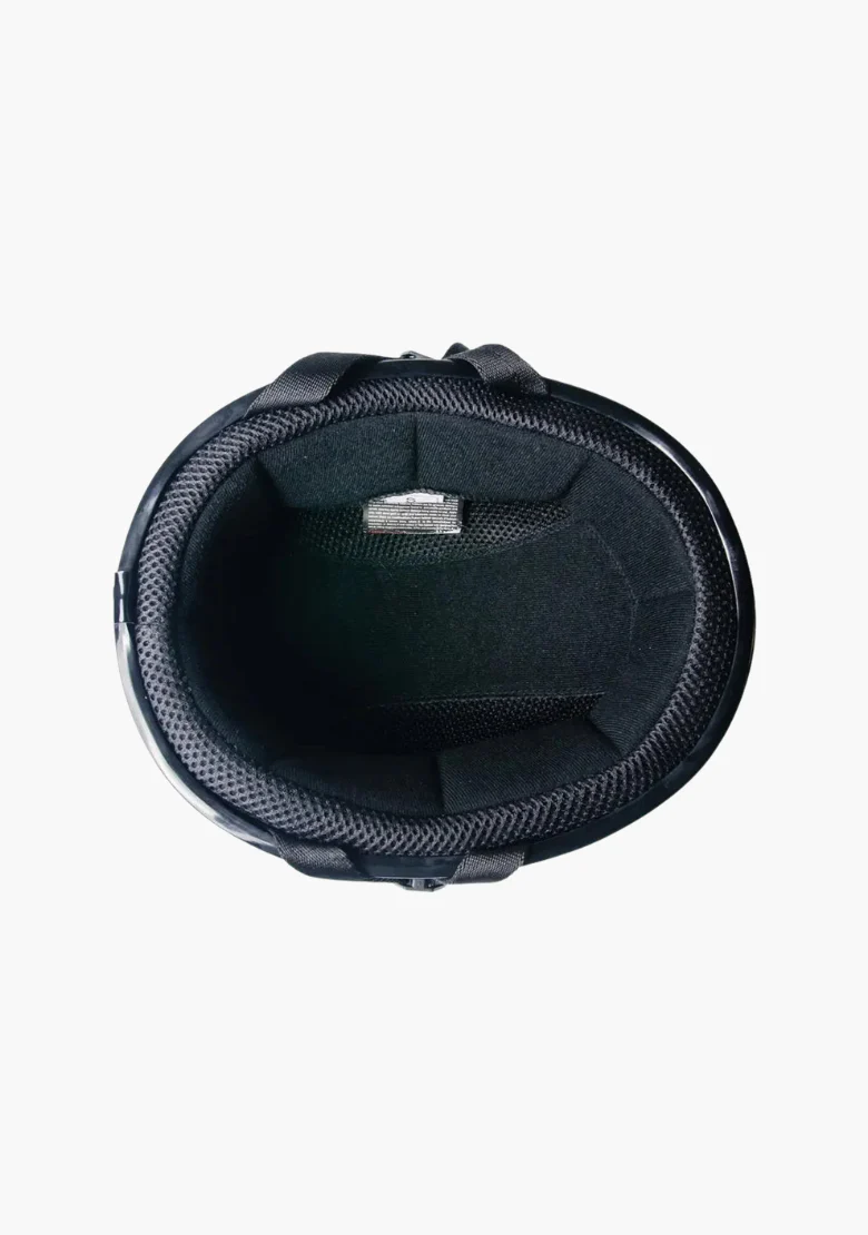Beanie Motorcycle Half Helmet - Gloss Black  – DOT Approved, Lightweight & Low Profile - Image 4