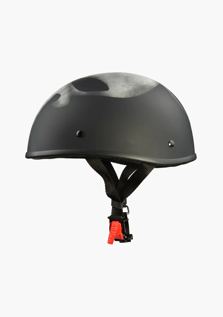 Punisher Beanie Motorcycle Half Helmet DOT Approved & Low Profile Skull Helmet - Image 5