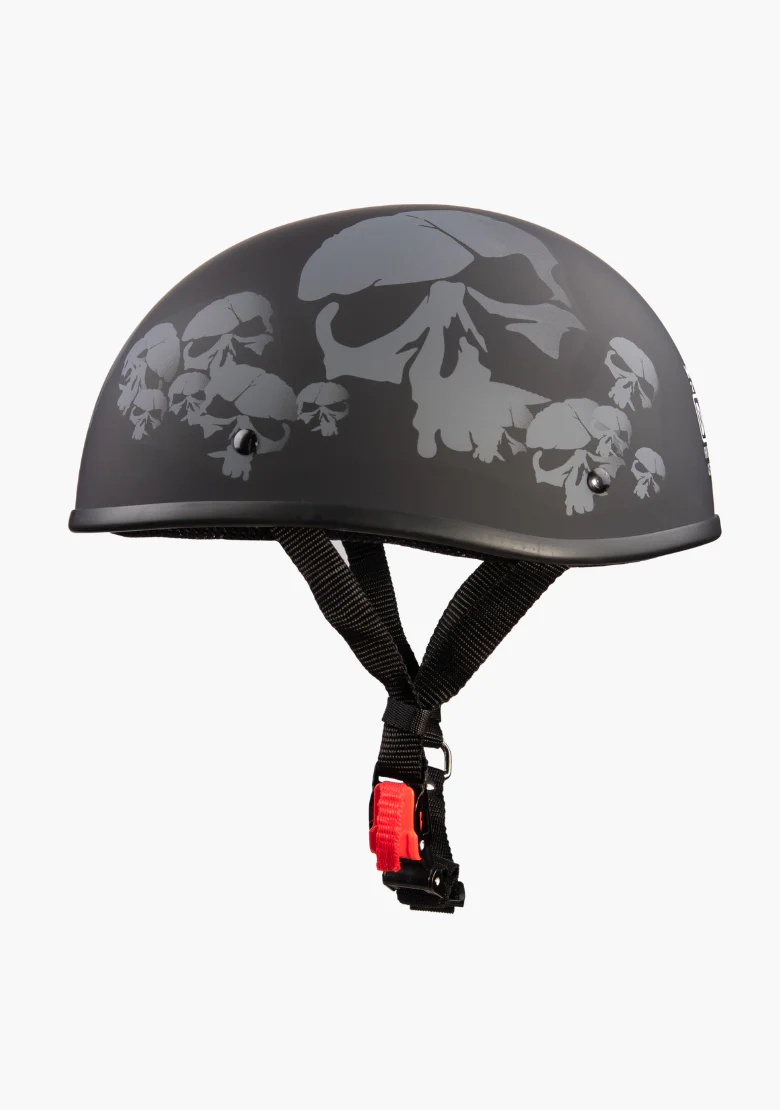 Beanie Motorcycle Half Helmet – Skull Cap – Low Profile & DOT Approved - Image 5
