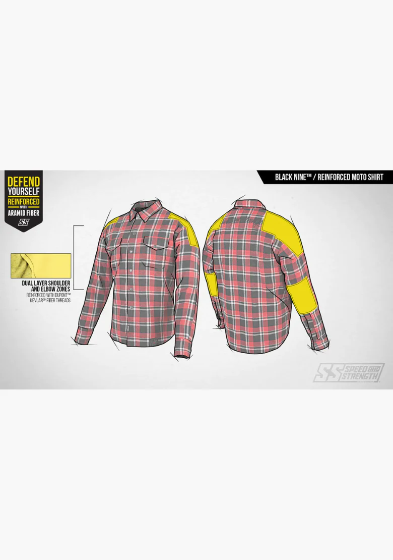 WCL Flannel Kevlar Black 9 Moto Shirt - Image 9