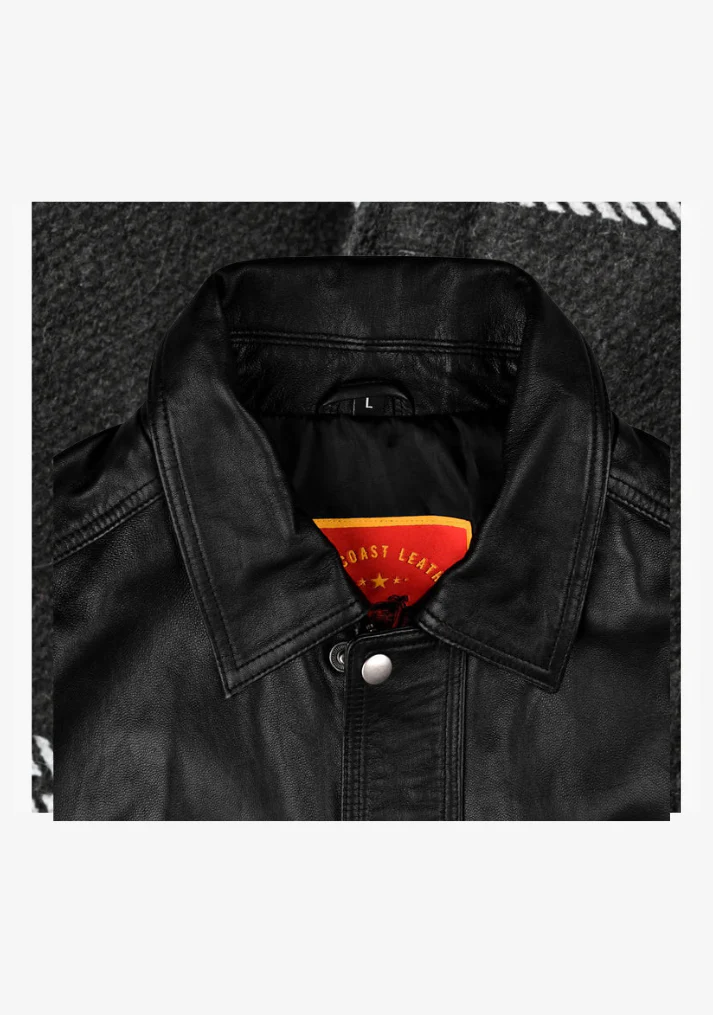 Bomber Fashion Leather Jacket - Image 10