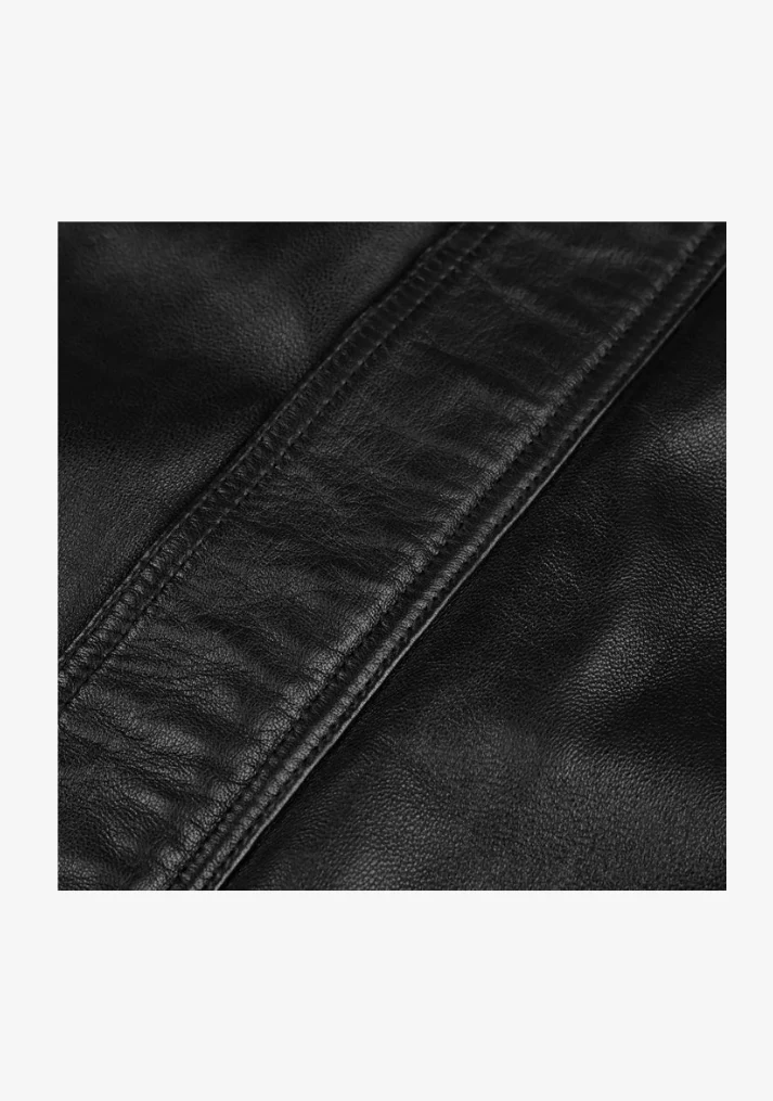 Bomber Fashion Leather Jacket - Image 12