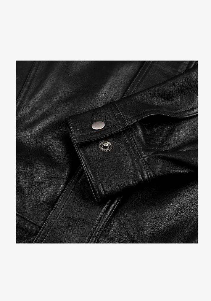 Bomber Fashion Leather Jacket - Image 13