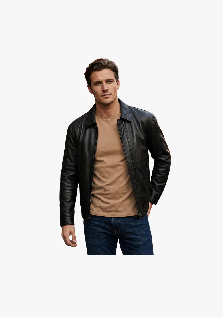 Bomber Fashion Leather Jacket - Image 2
