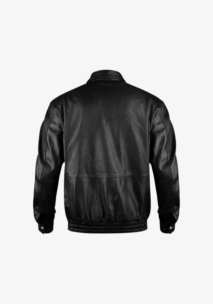 Bomber Fashion Leather Jacket - Image 4