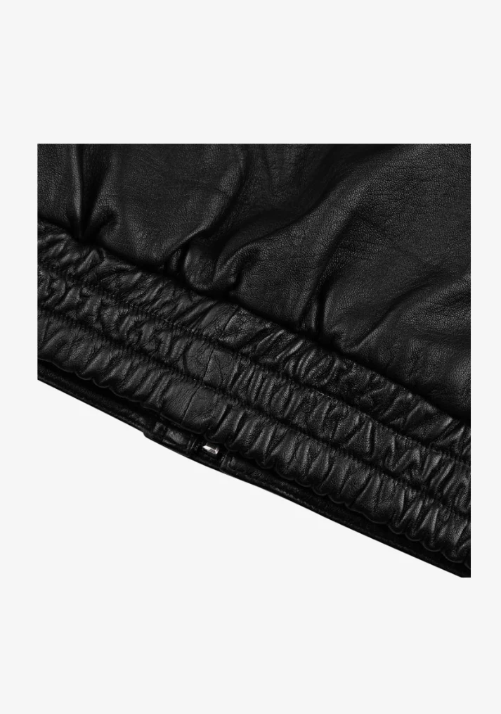 Bomber Fashion Leather Jacket - Image 7