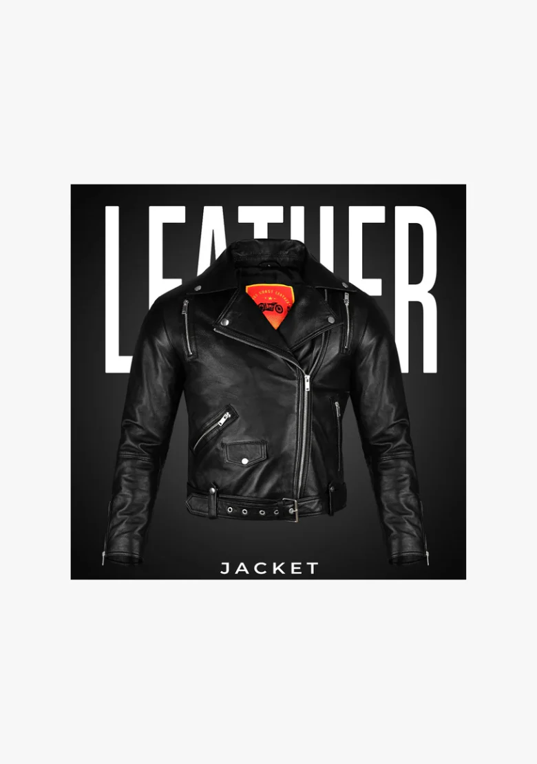 Classic Women's Biker Style Fashion Leather Jacket - Image 4