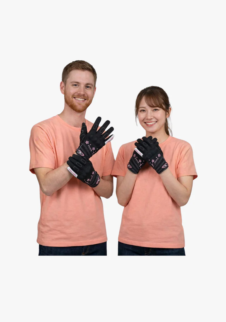 Light Motorcycle Gloves with Armour - Pink - Image 2