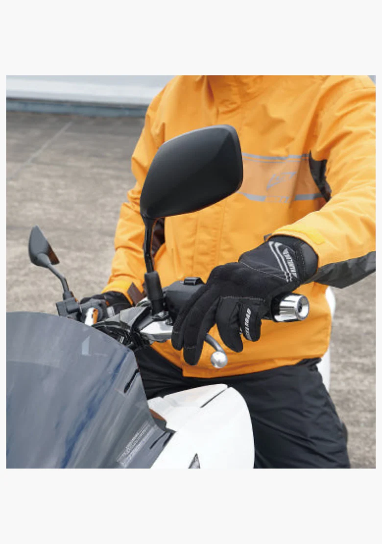 Light Motorcycle Gloves with Armour - Pink - Image 3