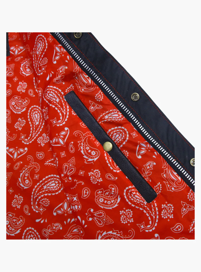 WCL Leather Club Vest w/t Red Lace - Image 5