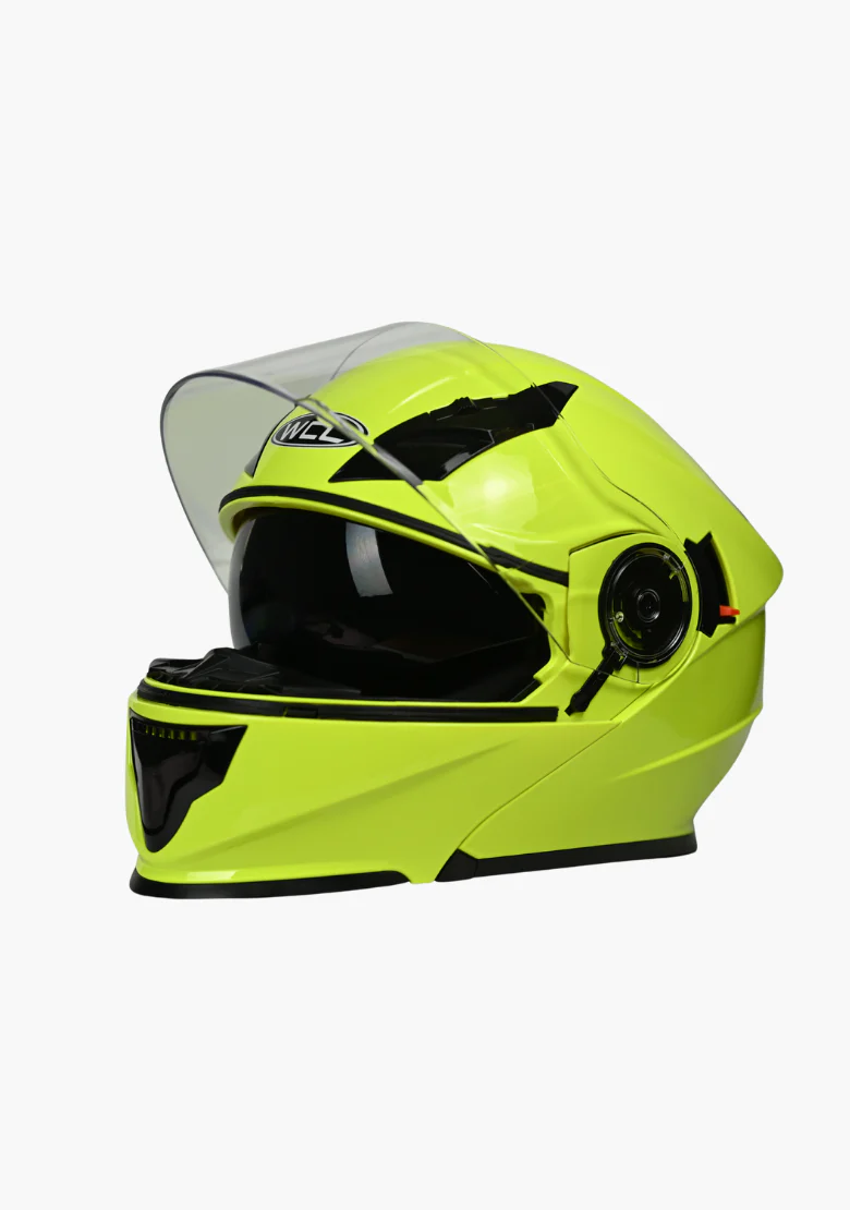 WCL Modular Full Face Motorcycle Helmet with Double Lens Visor - High Visibility - Image 3
