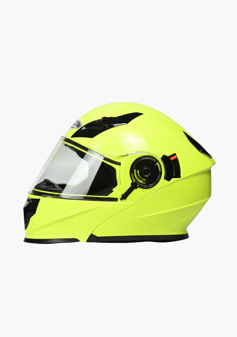 WCL Modular Full Face Motorcycle Helmet with Double Lens Visor - High Visibility - Image 5