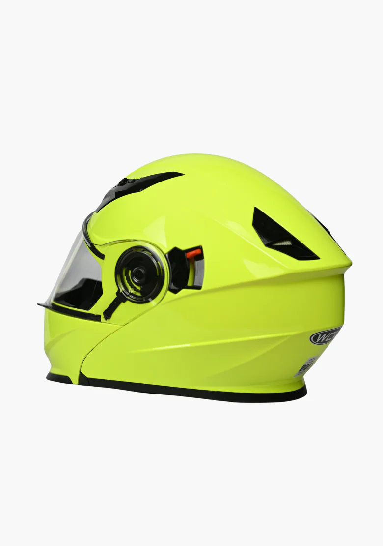 WCL Modular Full Face Motorcycle Helmet with Double Lens Visor - High Visibility - Image 7