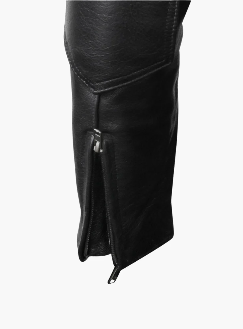 WCL Cowhide Leather Classic Vented Racer Jacket - Image 8
