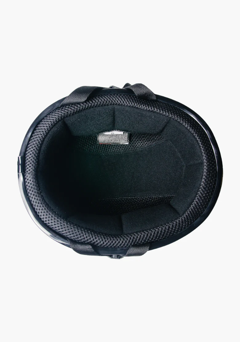 German Motorcycle Half Helmet – Matte Black Low Profile & DOT Certified - Image 4