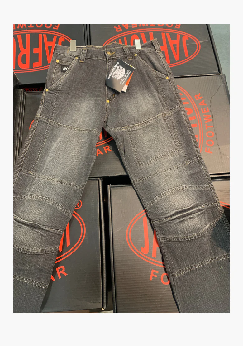 WCL Motorcycle Riding Kevlar Lined Jeans - Black - Image 3