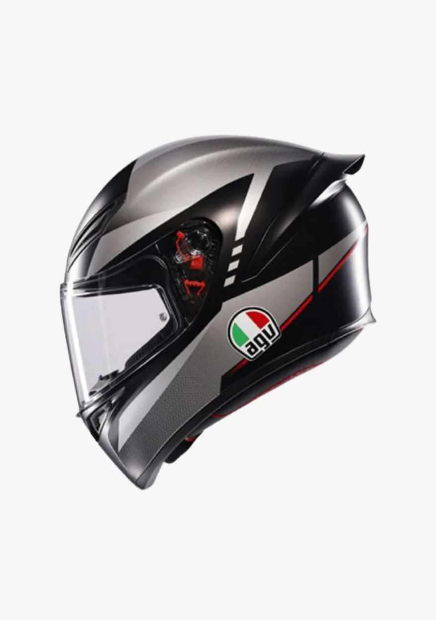 AGV K1 S LAP MATT BLACK/GREY/RED HELMET - Image 2