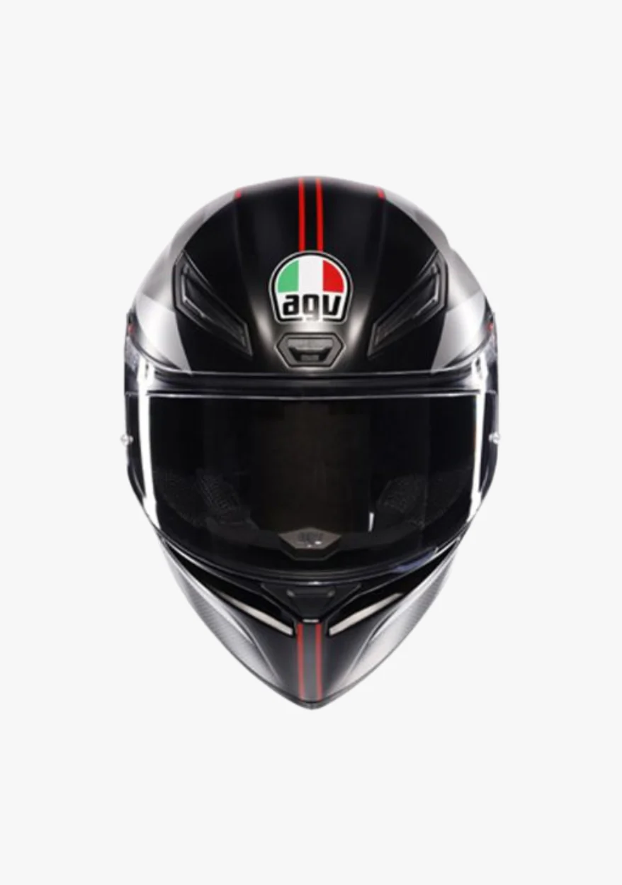 AGV K1 S LAP MATT BLACK/GREY/RED HELMET - Image 3