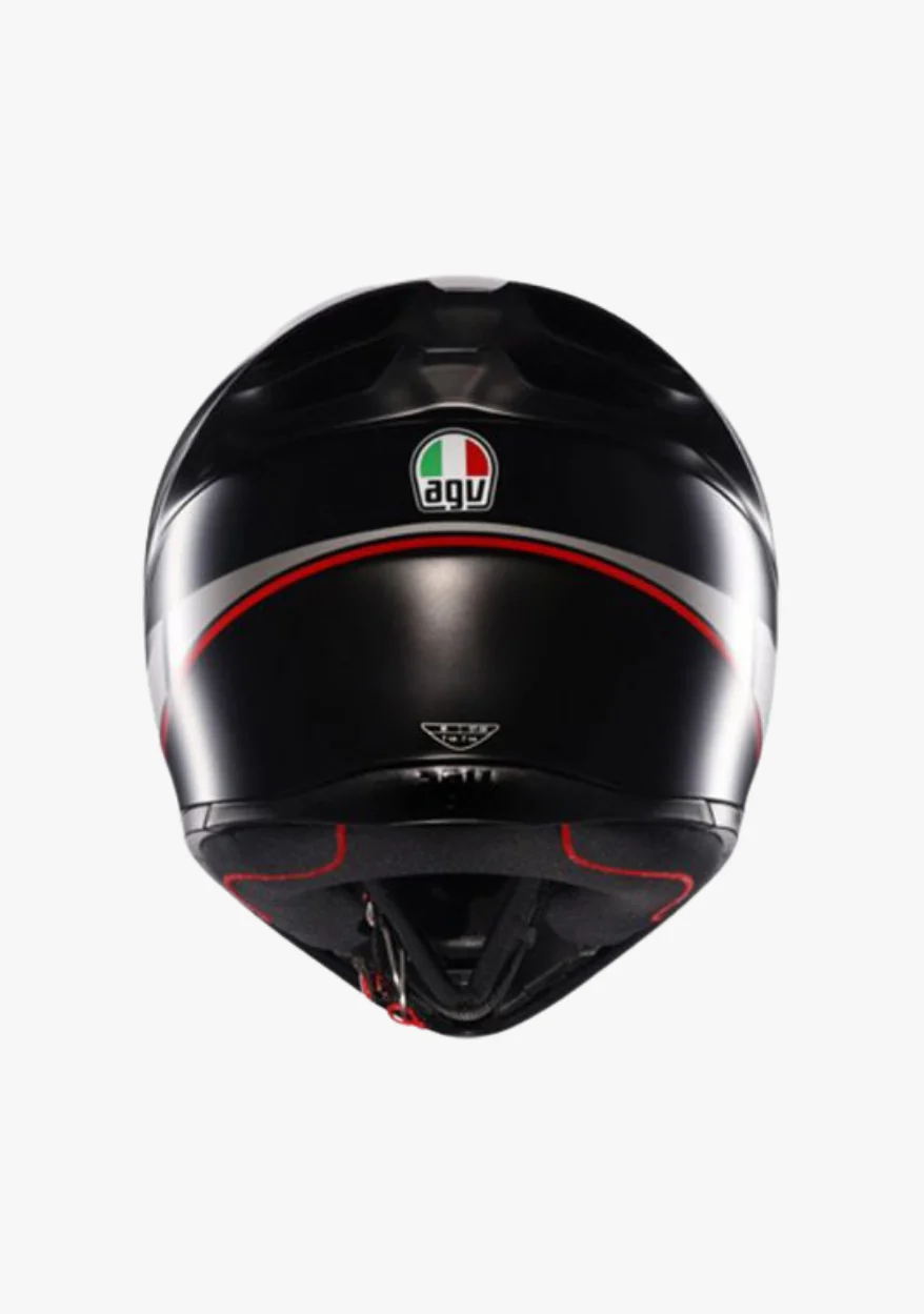AGV K1 S LAP MATT BLACK/GREY/RED HELMET - Image 5