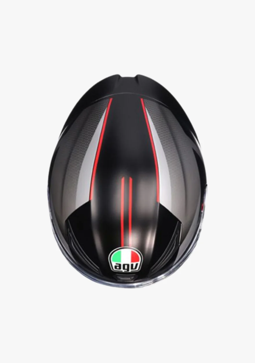 AGV K1 S LAP MATT BLACK/GREY/RED HELMET - Image 7