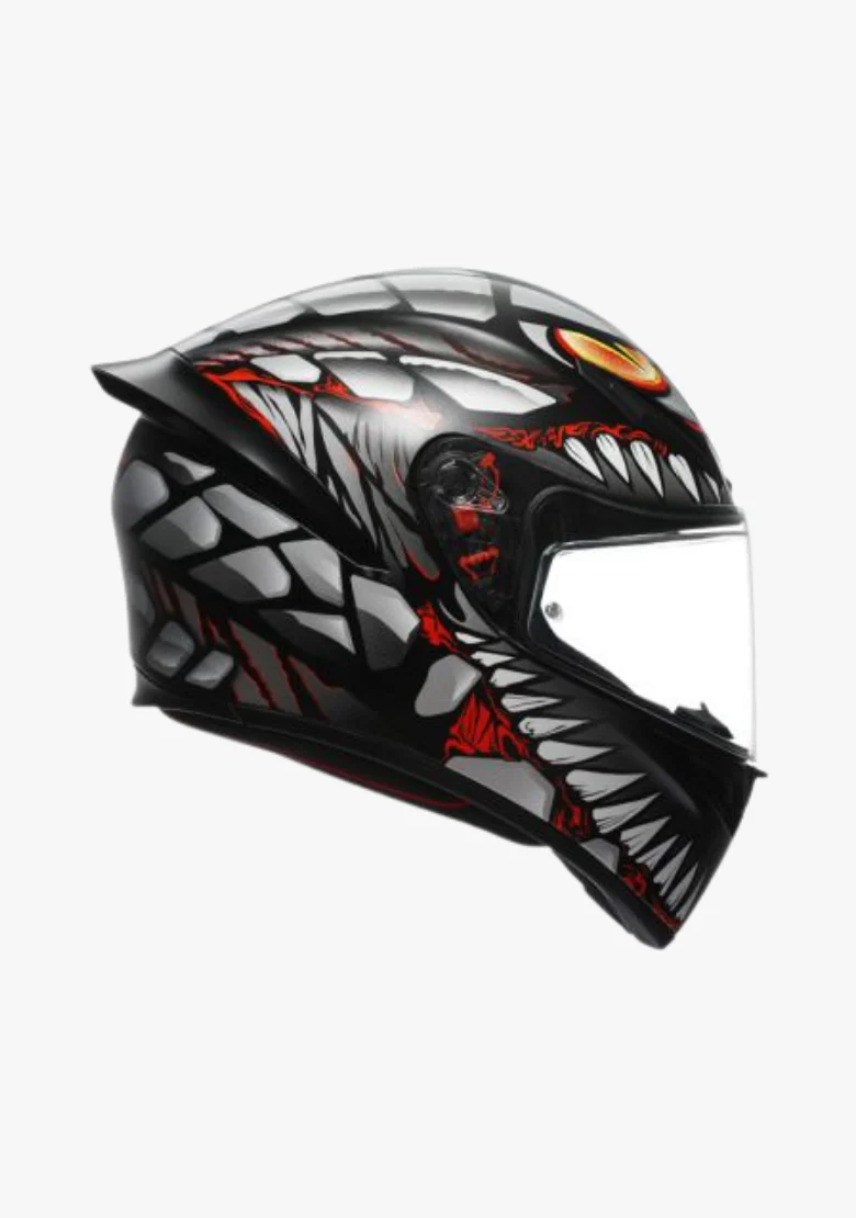 AGV K1 S LYZARD MATT BLACK/GREY/RED - Image 4