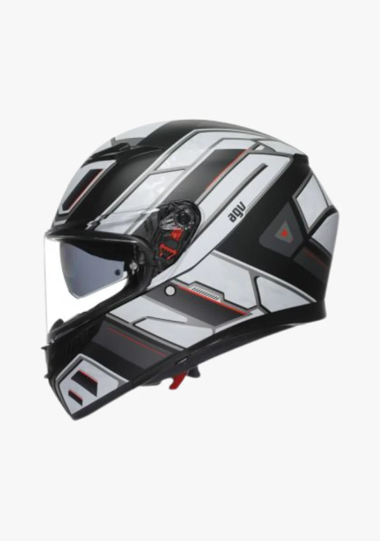 AGV K3 RIVIA MATT BLACK/WHITE HELMET - Image 2