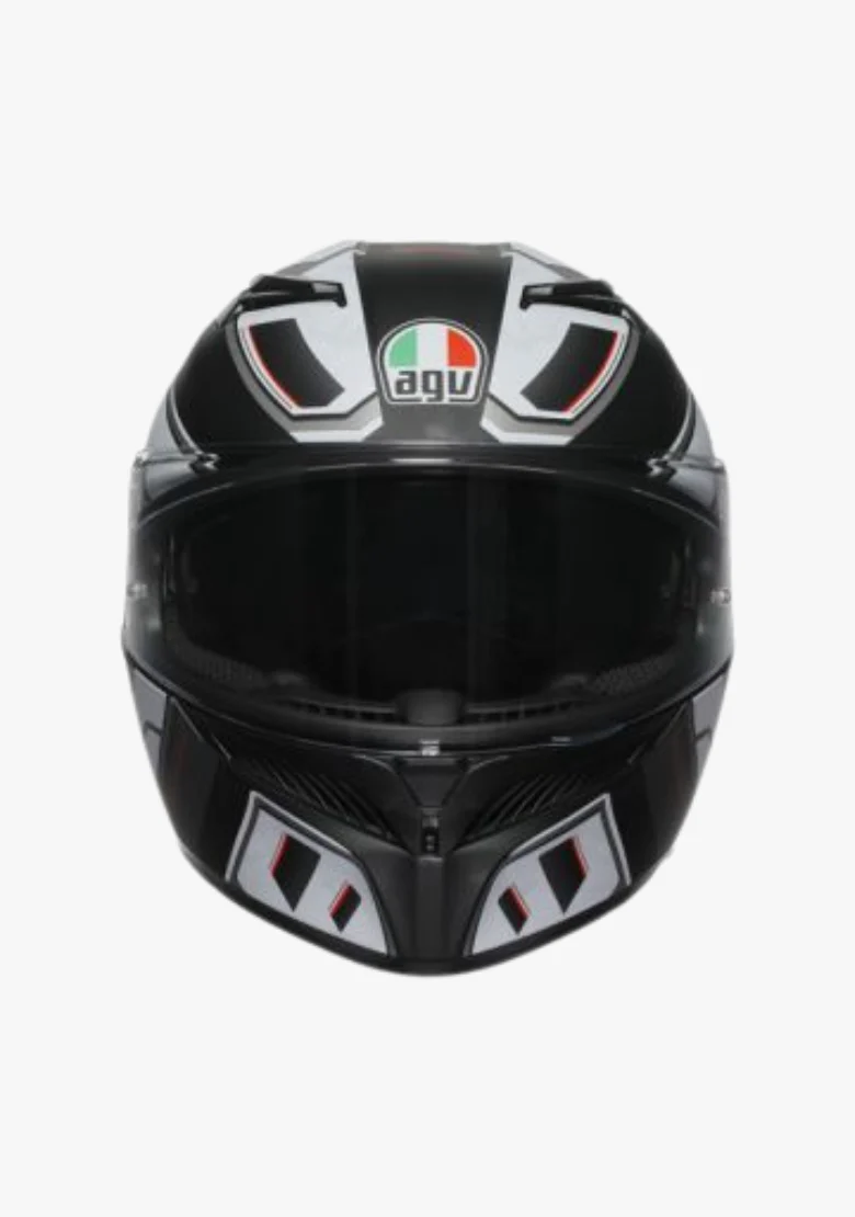 AGV K3 RIVIA MATT BLACK/WHITE HELMET - Image 3