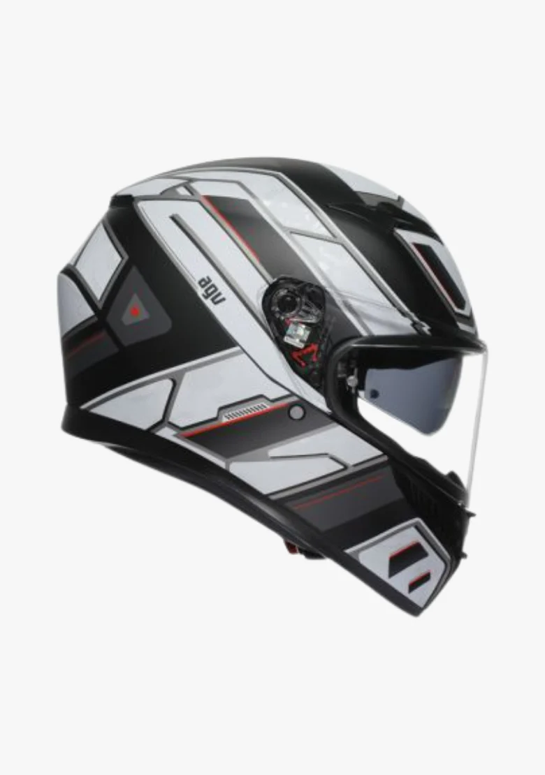 AGV K3 RIVIA MATT BLACK/WHITE HELMET - Image 4