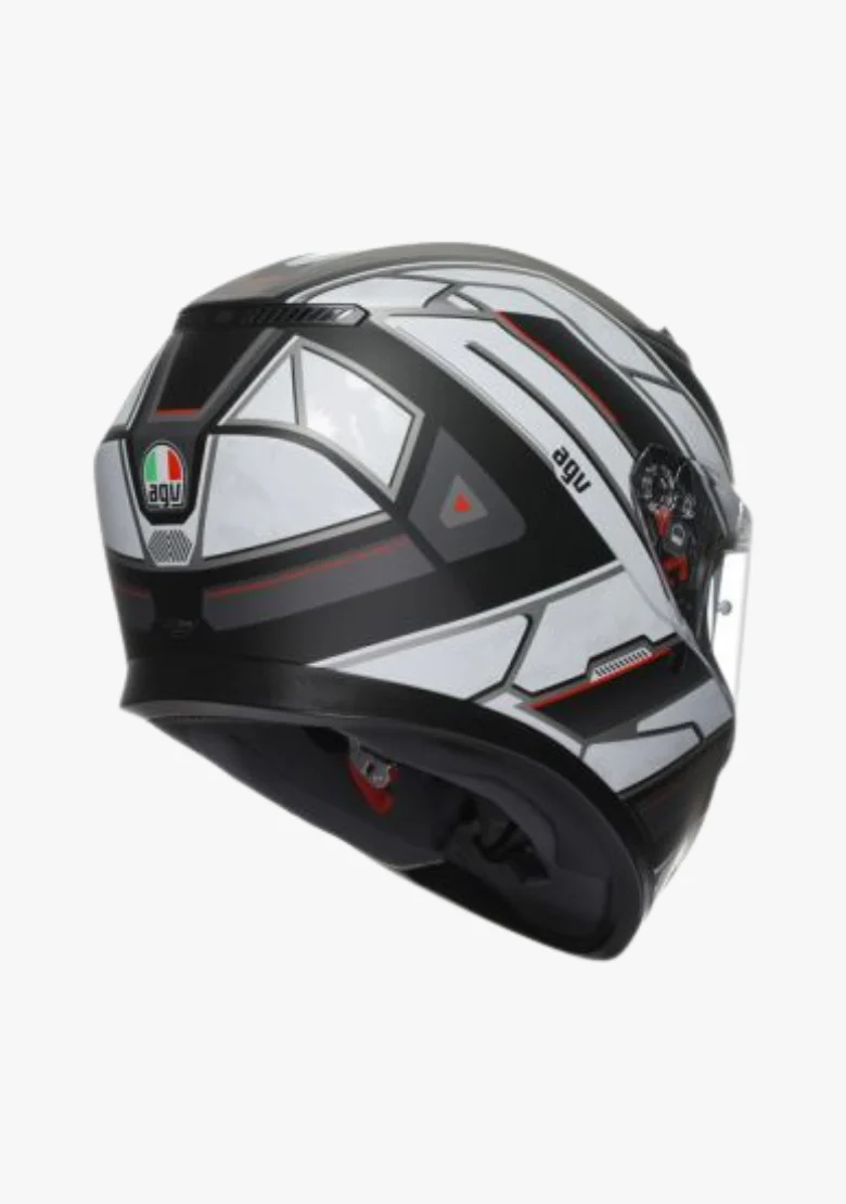 AGV K3 RIVIA MATT BLACK/WHITE HELMET - Image 6