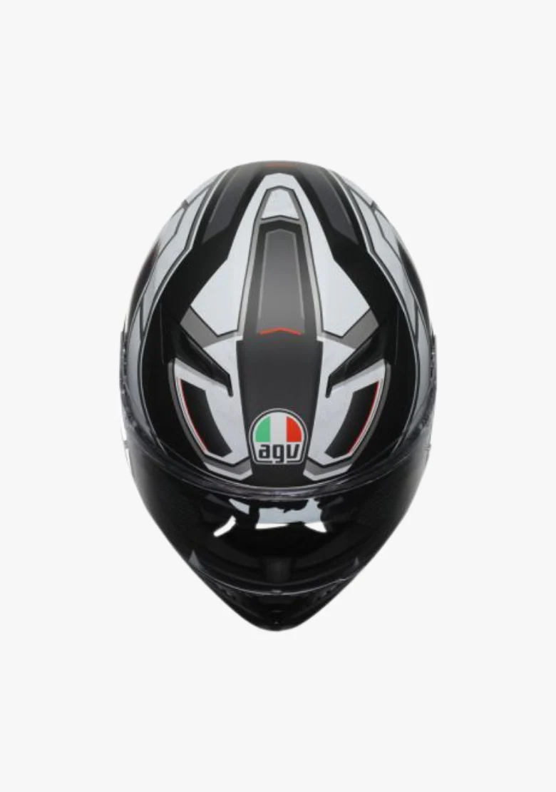 AGV K3 RIVIA MATT BLACK/WHITE HELMET - Image 7