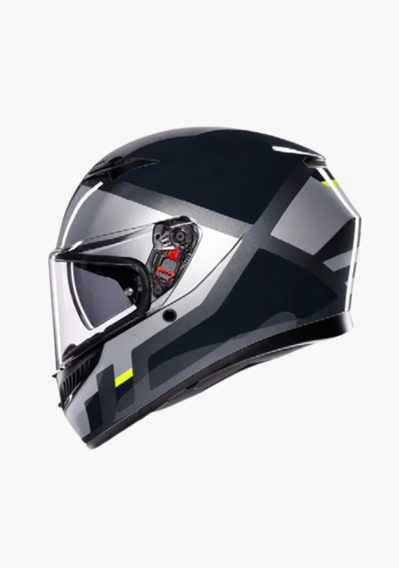 AGV K3 SHADE GREY/YELLOW FLUO HELMET - Image 2