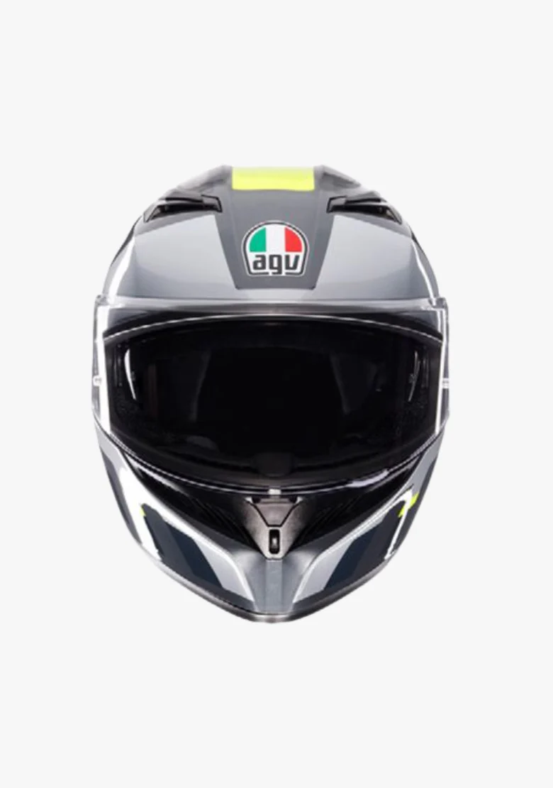 AGV K3 SHADE GREY/YELLOW FLUO HELMET - Image 3