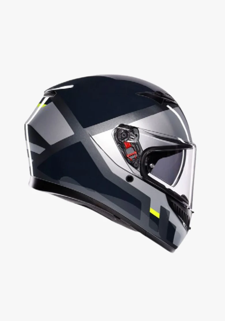 AGV K3 SHADE GREY/YELLOW FLUO HELMET - Image 4