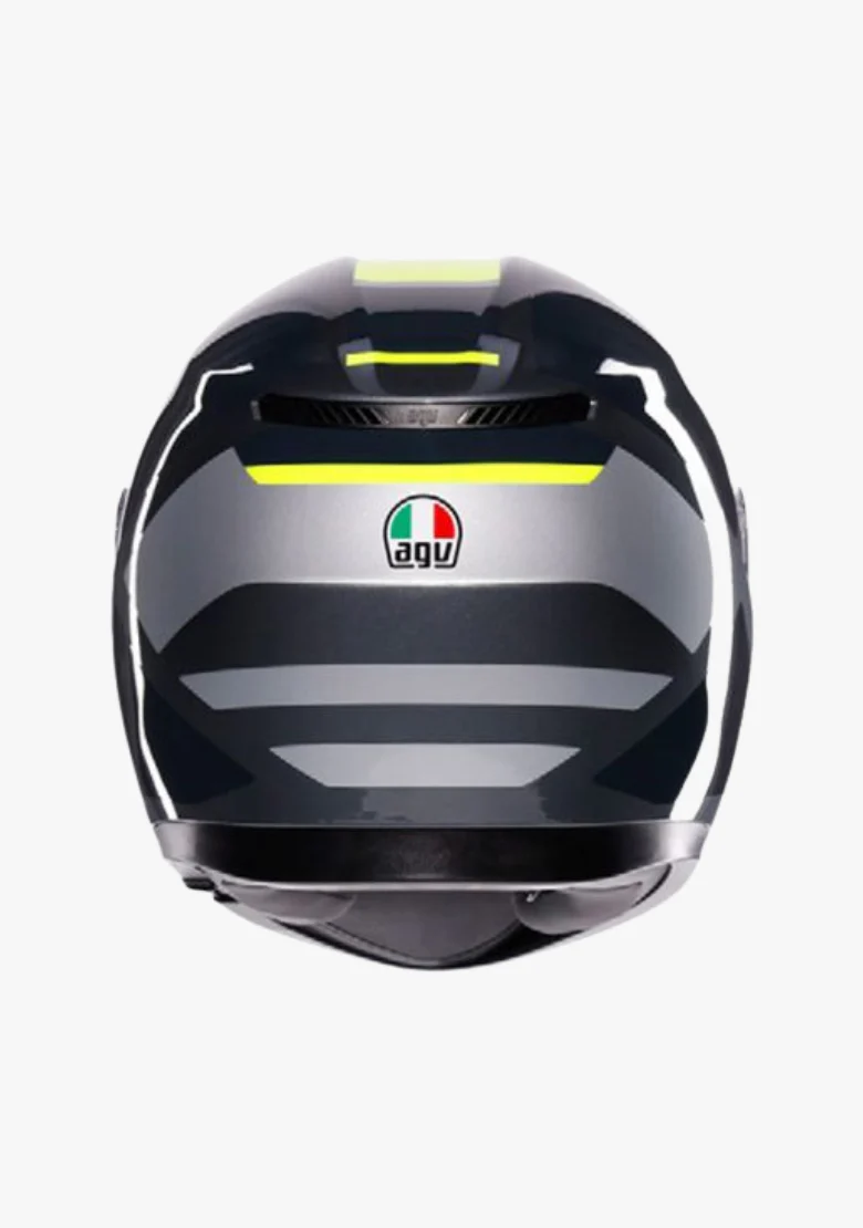 AGV K3 SHADE GREY/YELLOW FLUO HELMET - Image 5
