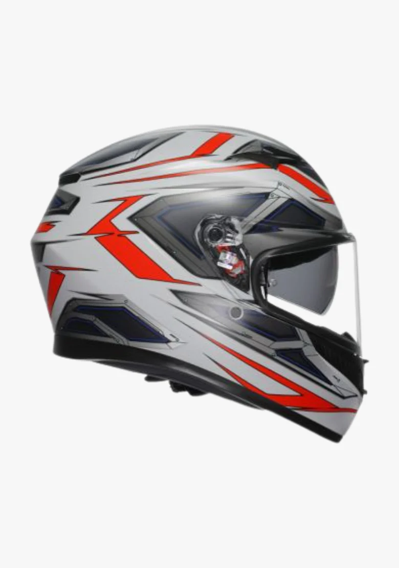 AGV K3 SPACE MATT WHITE/RED FLUO HELMET - Image 4