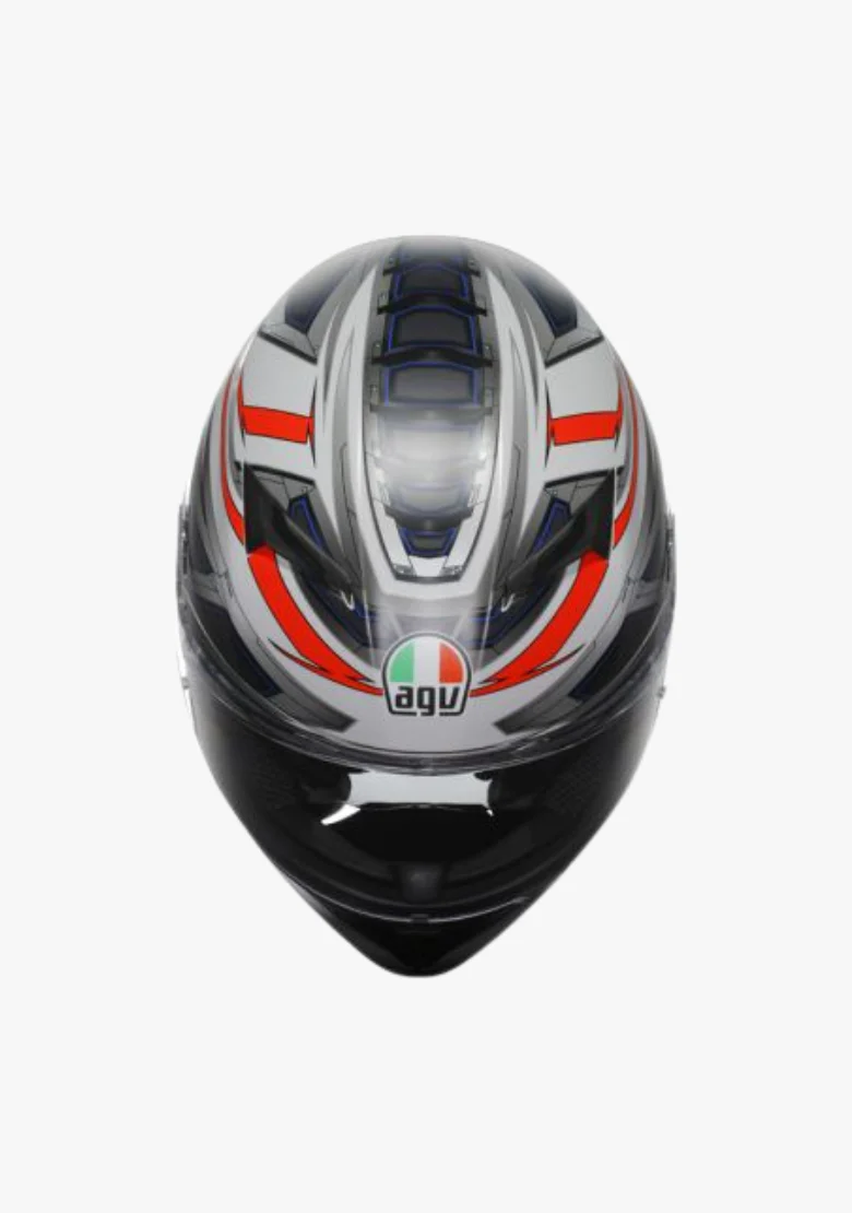 AGV K3 SPACE MATT WHITE/RED FLUO HELMET - Image 7