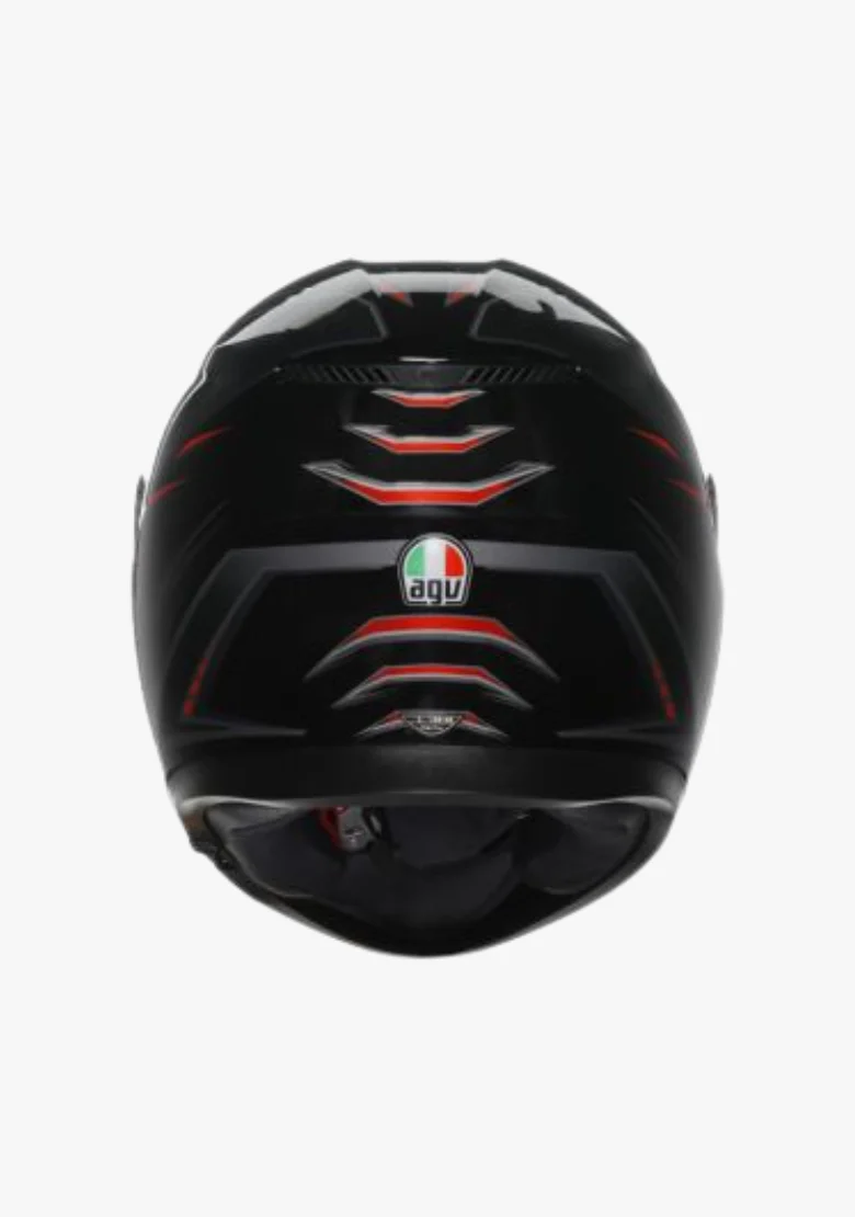 AGV K3 SYTH BLACK/RED HELMET - Image 5