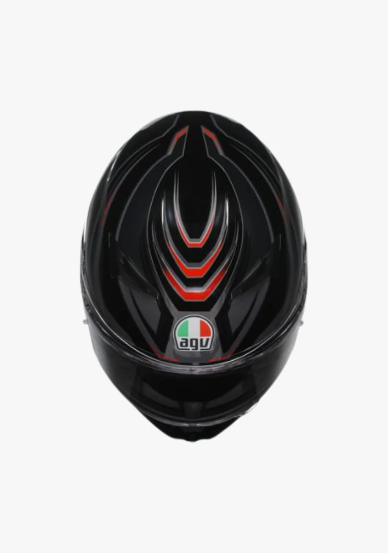AGV K3 SYTH BLACK/RED HELMET - Image 6