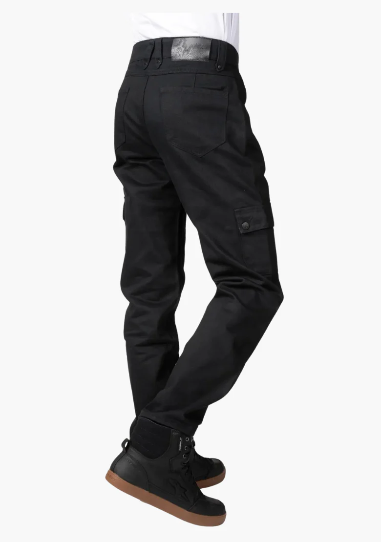 MENS TACTICAL RANGER BLACK EASY KEVLAR LINED RIDING PANTS - Bull-it X WCL - Image 5