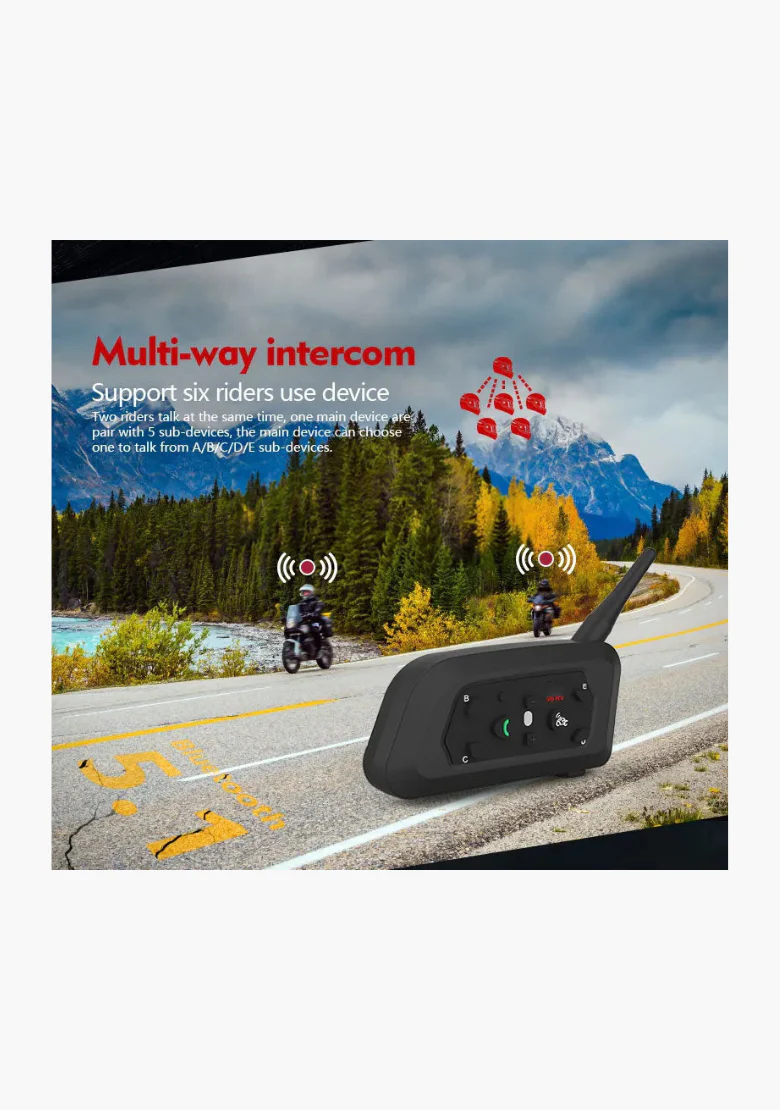 Motorcycle Waterproof Wireless Bluetooth System - Image 3