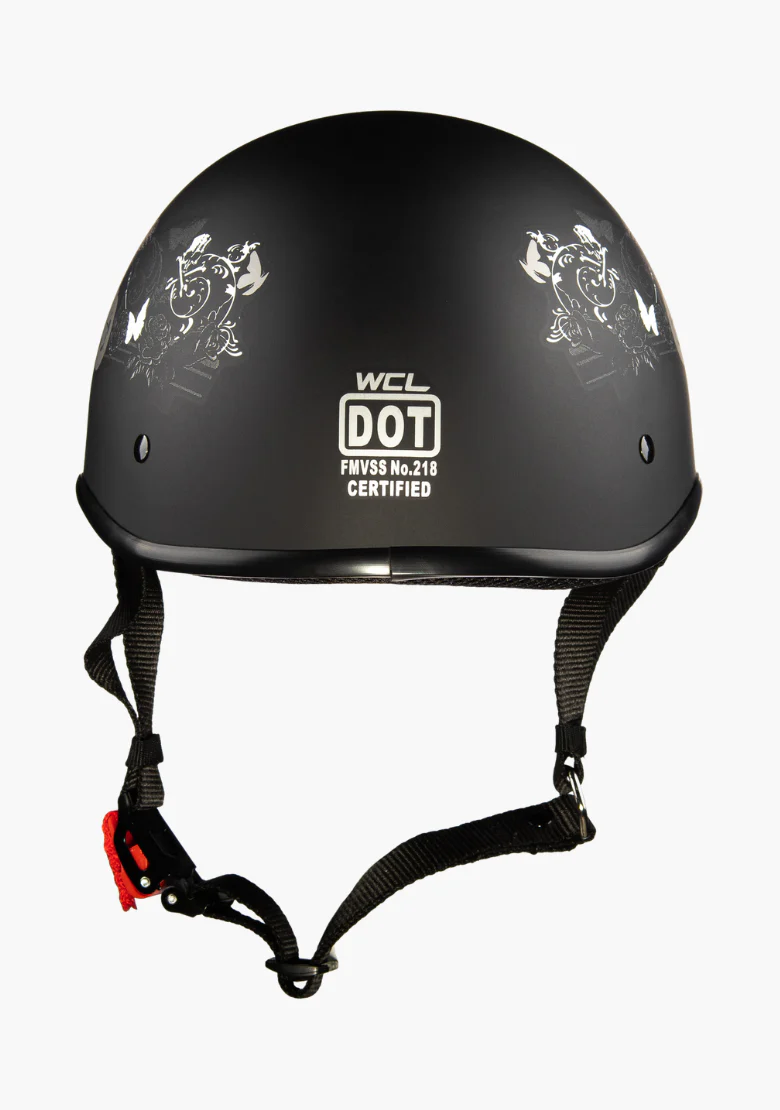 WCL Lightest and Smallest Twister Style Polo Motorcycle Half Helmet - Lady Rider - Image 4