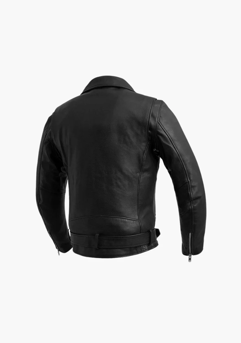 WCL Premium Leather Classic Brando Style Motorcycle Jacket - Image 3