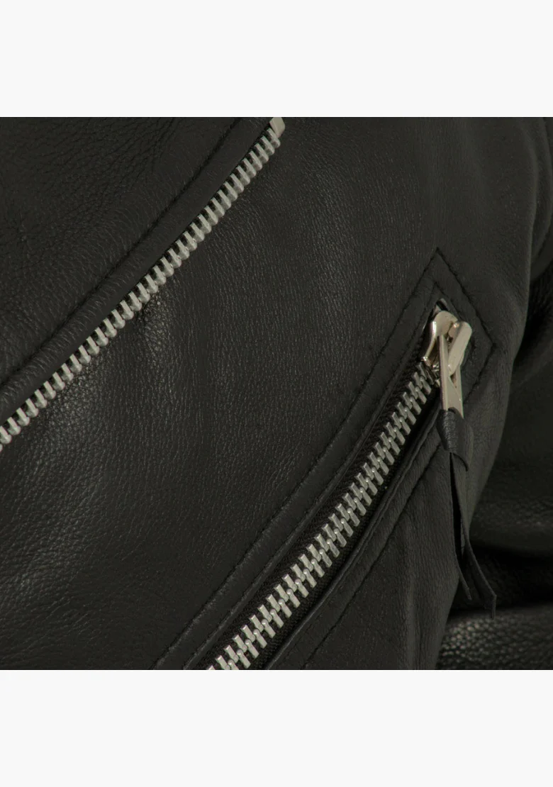 WCL Premium Leather Classic Brando Style Motorcycle Jacket - Image 5