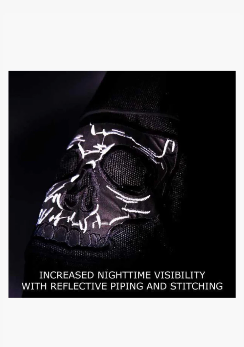 WCL Reflective Skull Textile Motorcycle Jacket - Image 4