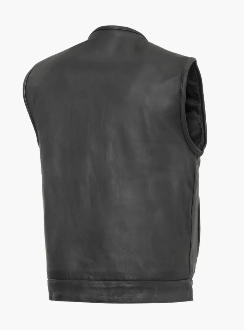 WCL SOA Style Leather Club Vest - Image 4