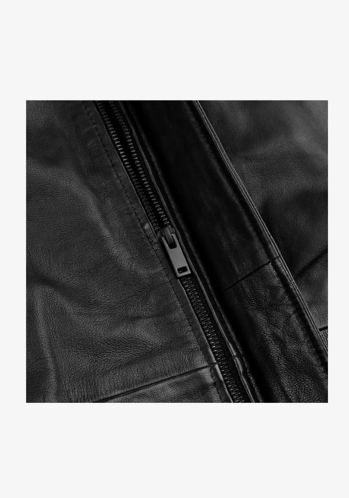 Long Coat Straight Fashion Leather Jacket - Image 7