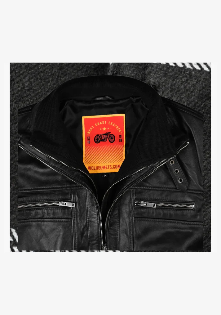 Straight Fashion Leather Jacket with Removable Liner - Image 7