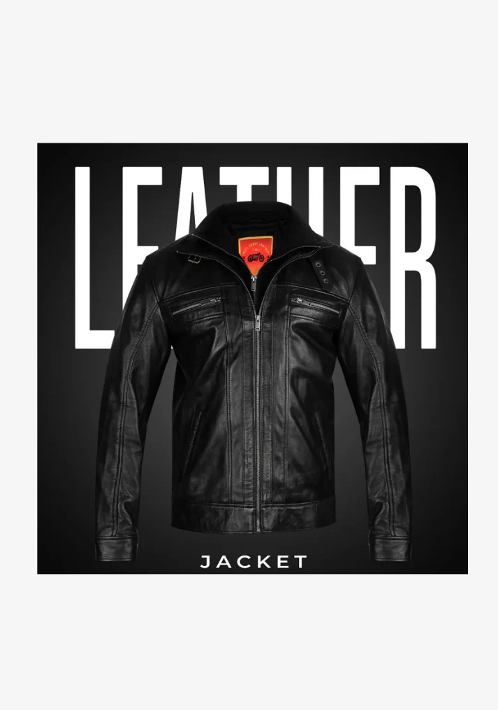 Straight Fashion Leather Jacket with Removable Liner - Image 8
